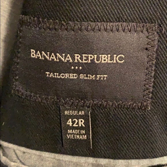 Banana Republic Black Tailored Fit Sport Coat - Picture 3 of 3